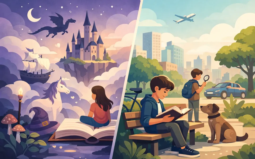 Fantasy vs Realistic Fiction for Young Readers